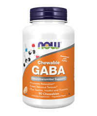NOW Foods GABA 250mg - 90 Chewable Tabs