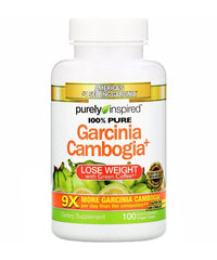 Purely Inspired 100% Pure Garcinia Cambogia - 100 Veg Tablets